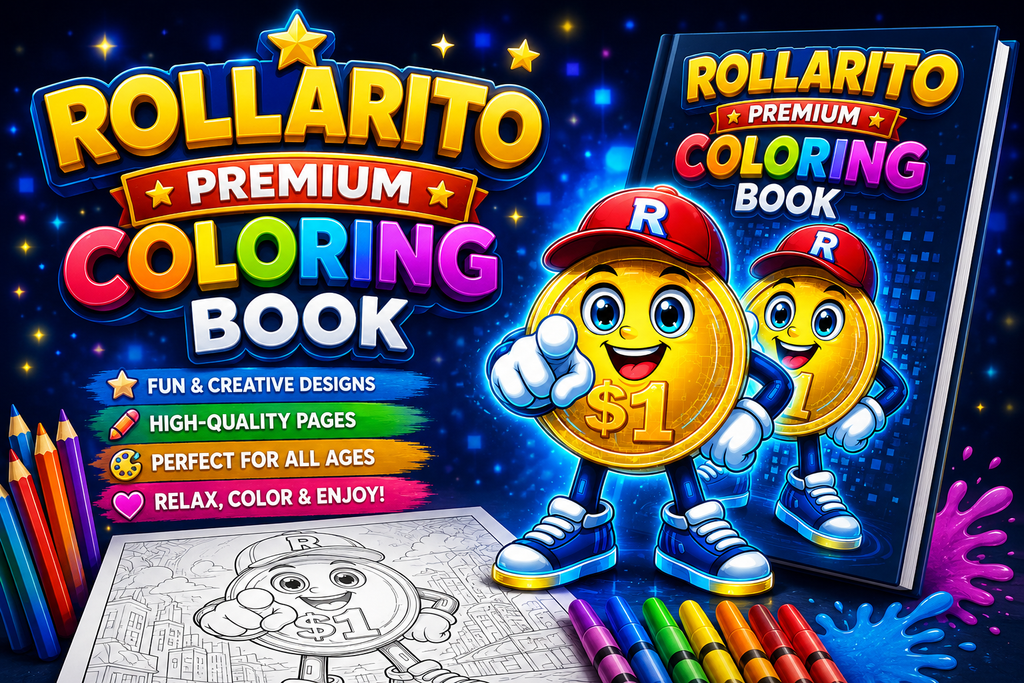 Rollarito Coloring Book - 20 pages