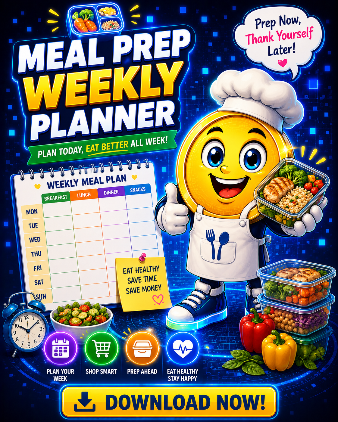 Meal Prep Weekly Planner