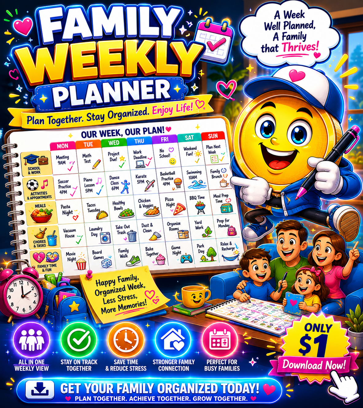 Family Weekly Planner