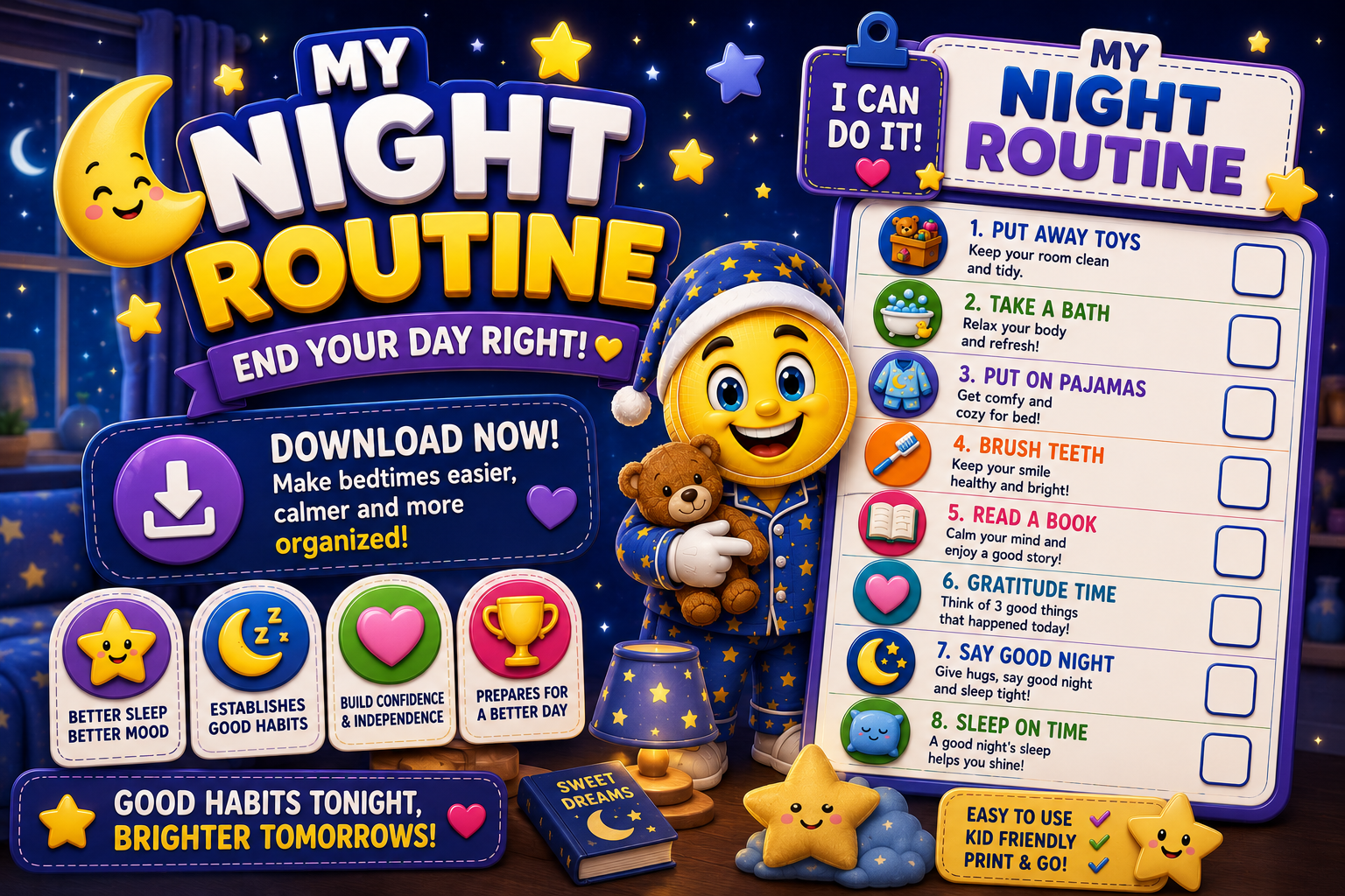 Night Routine Template