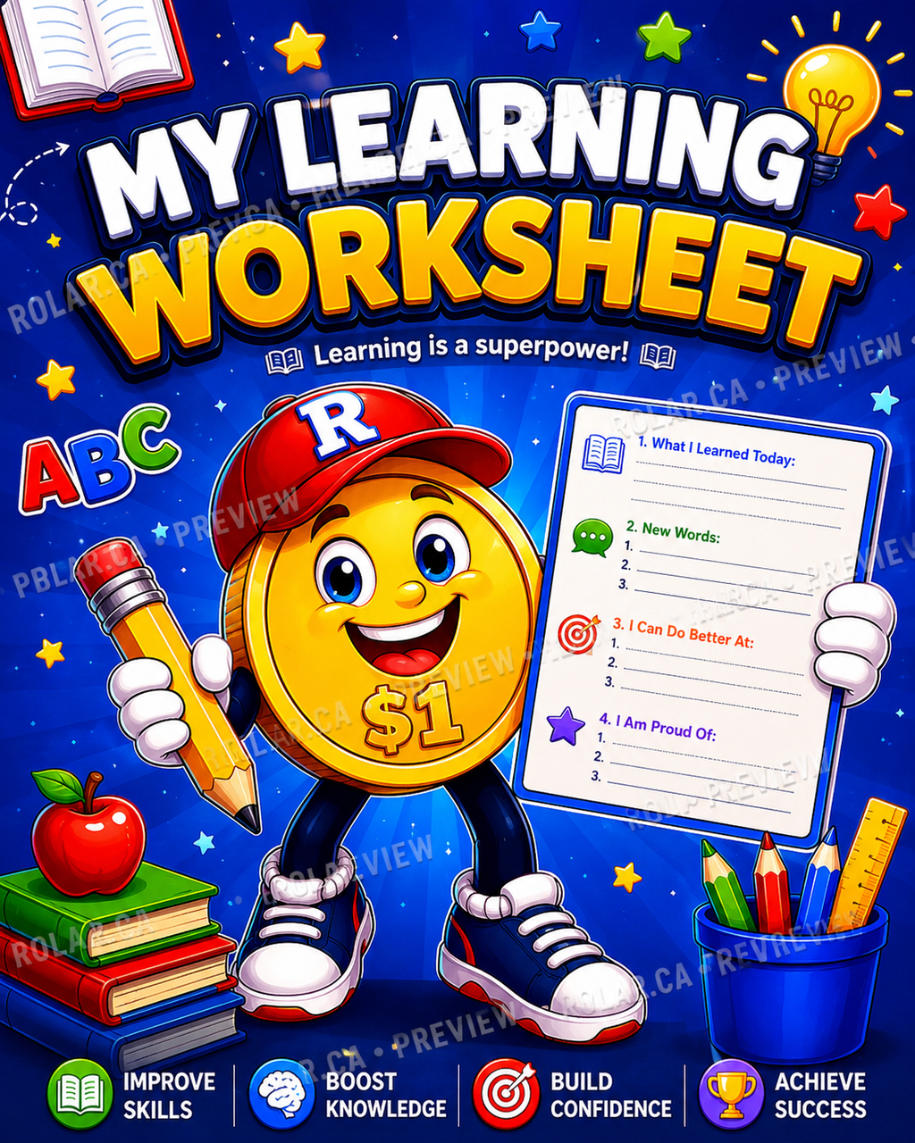 Learning Worksheet Kids