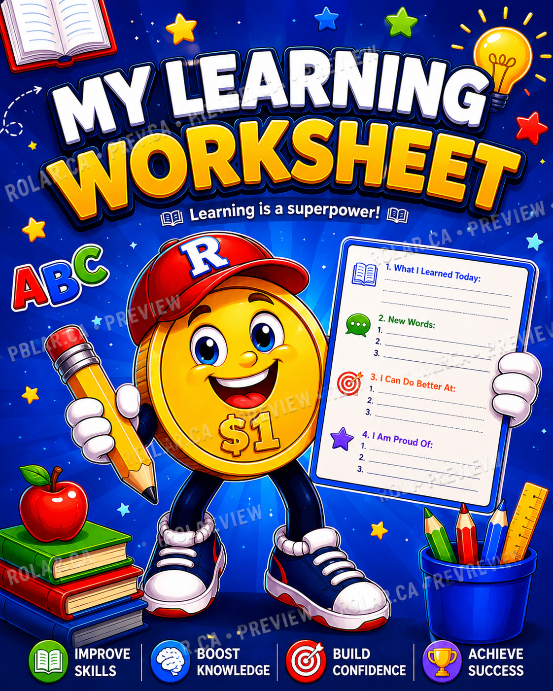 Learning Worksheet Kids