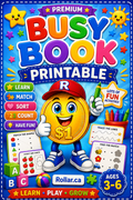 Busy Book Printable - 20 Pages