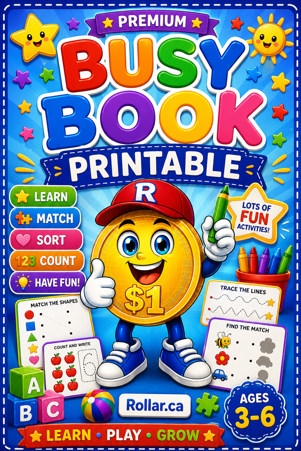 Busy Book Printable - 20 Pages