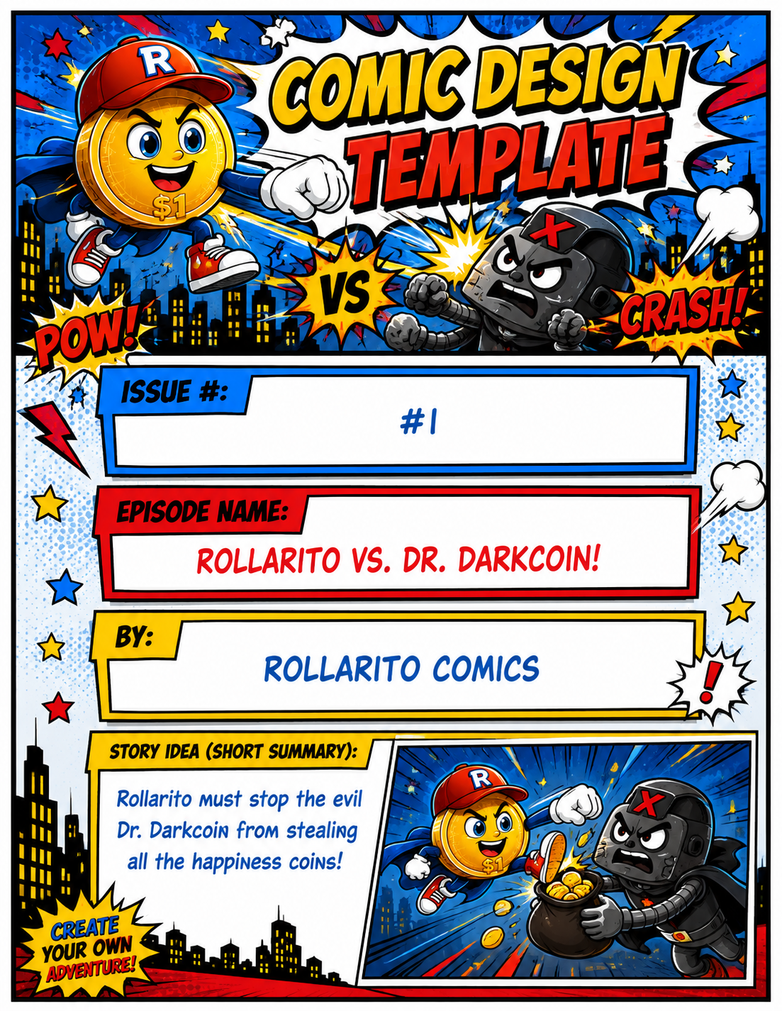 Comic Panel Layout Template