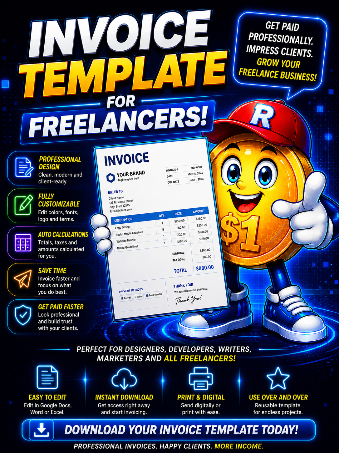 Invoice Template — Freelancer