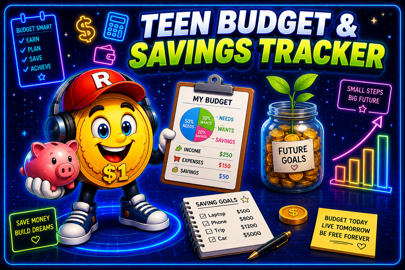 Teen Budget & Savings Tracker