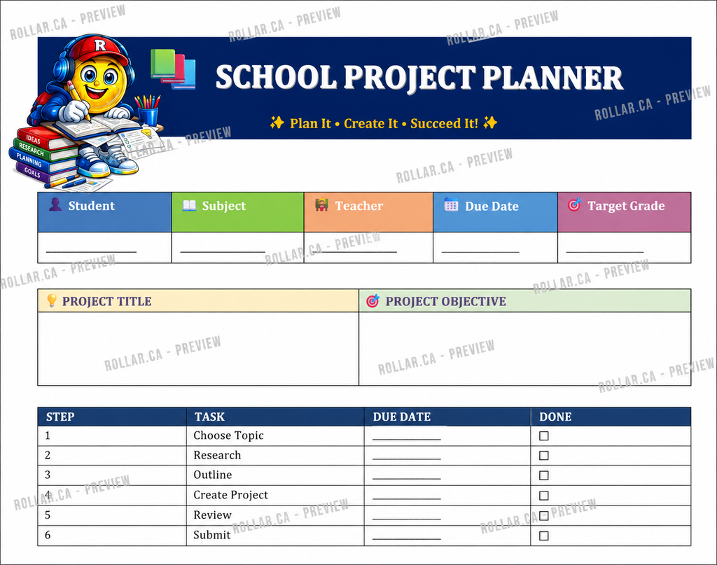 School Project Planner