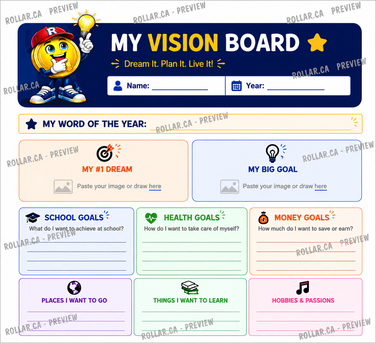 Vision Board Template