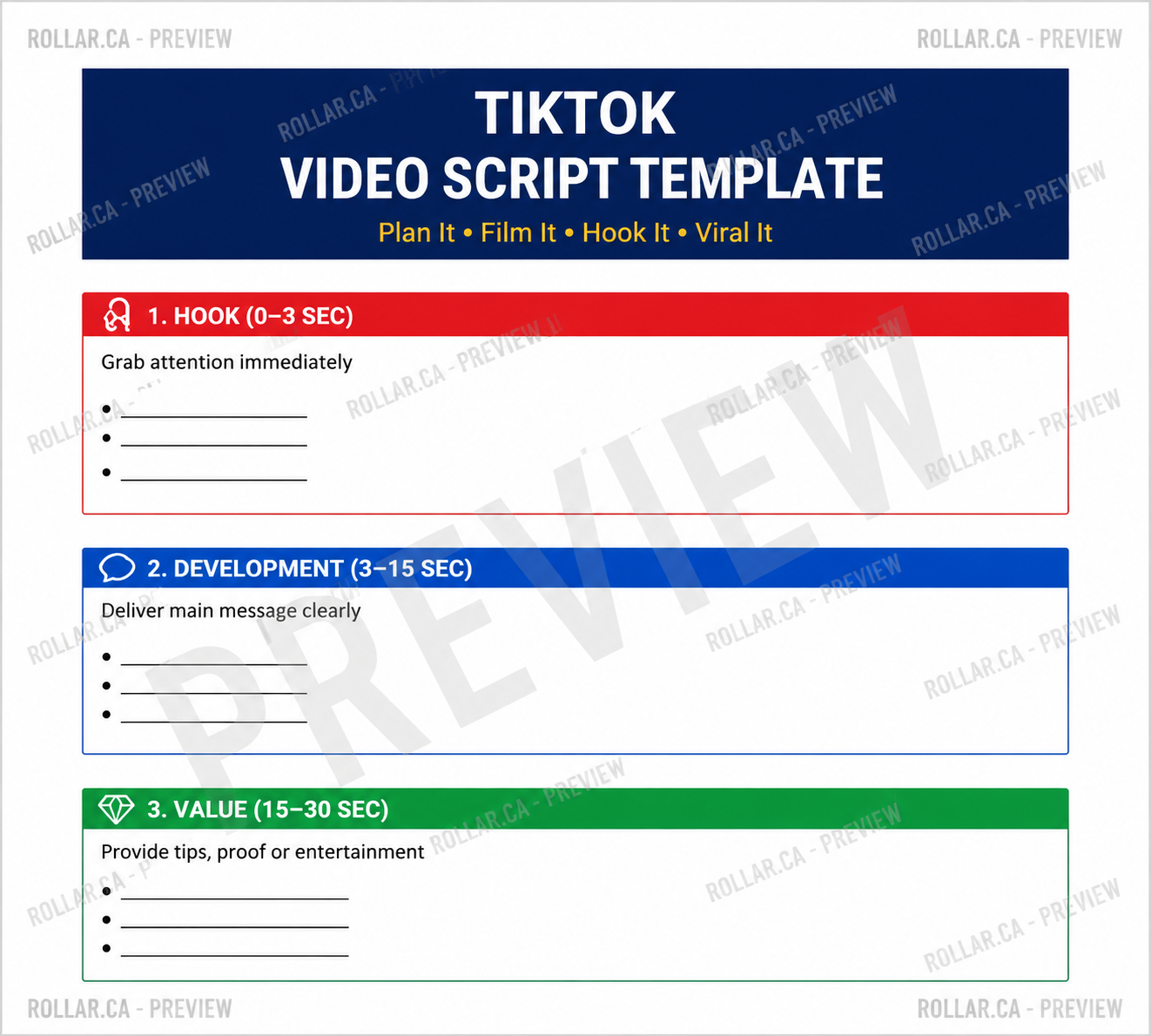 TikTok Video Script Template