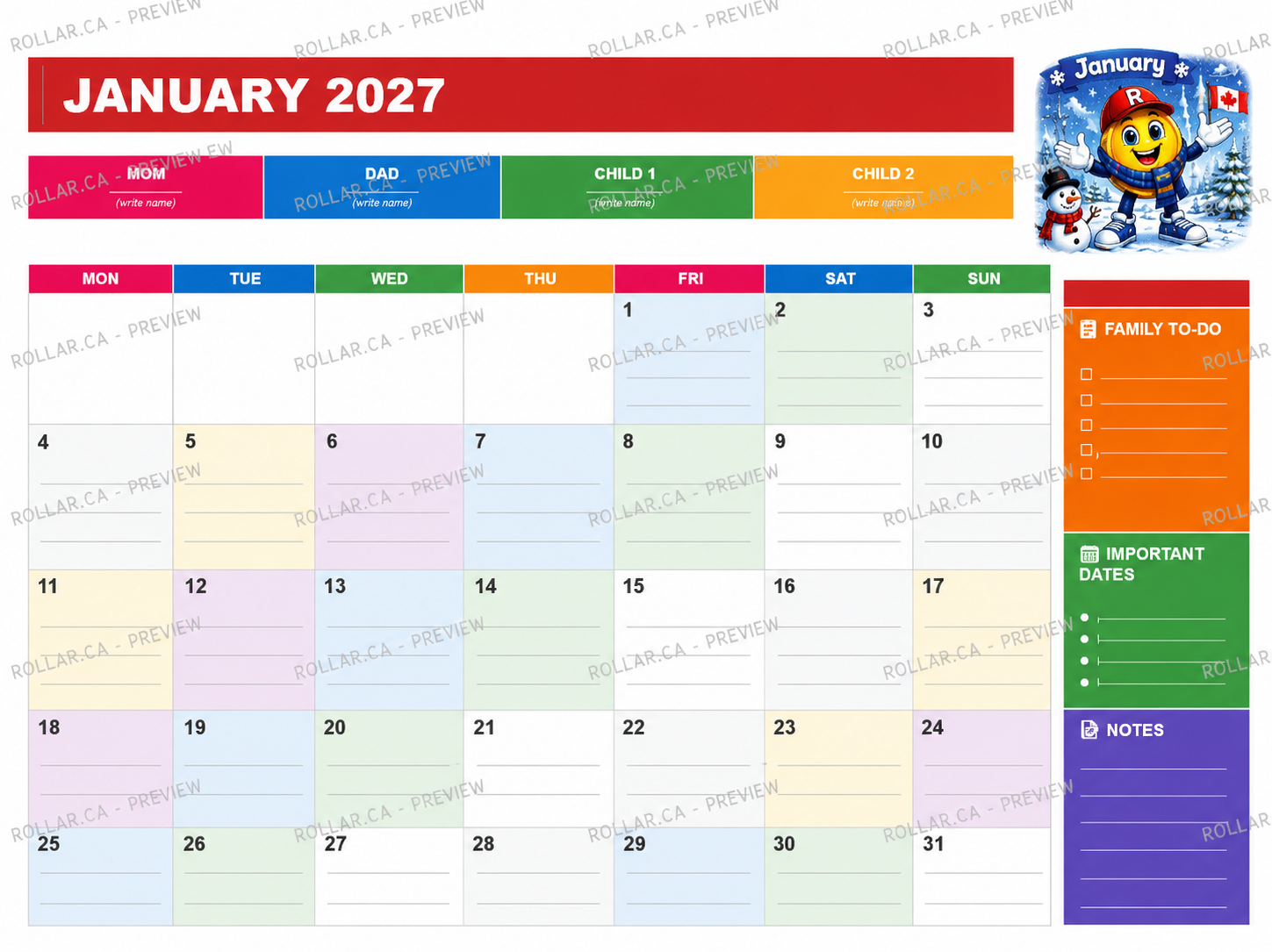 Everyday Family Planner - 2027