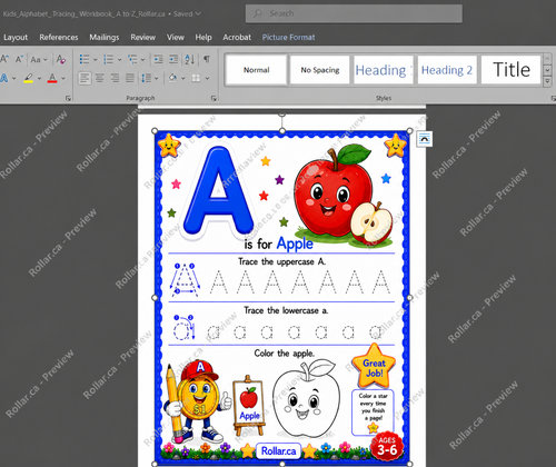 Alphabet Tracing Workbook - 29 Pages